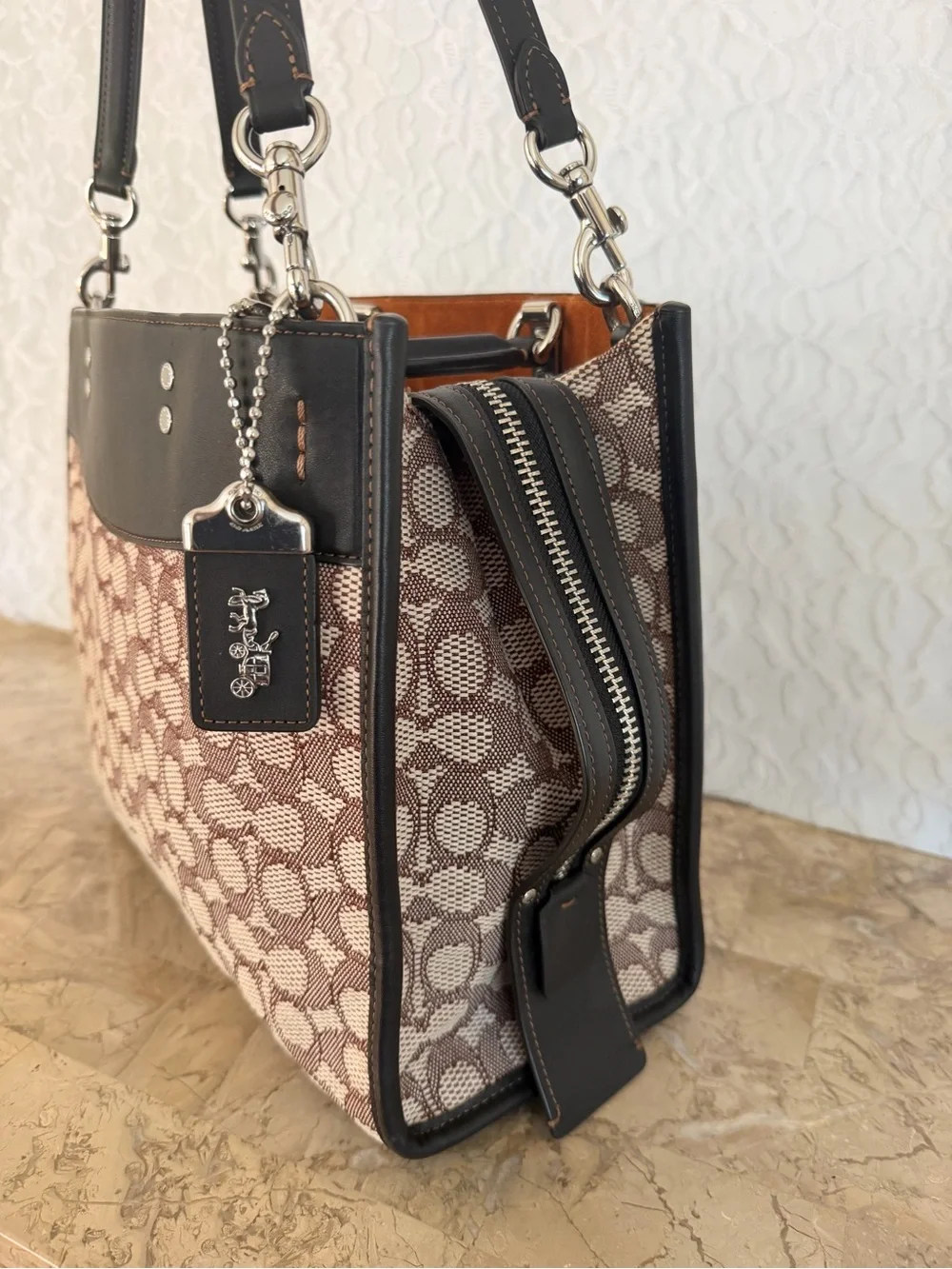 Coach Rogue in signature textured jacquard CF592 - Picture 5 of 16